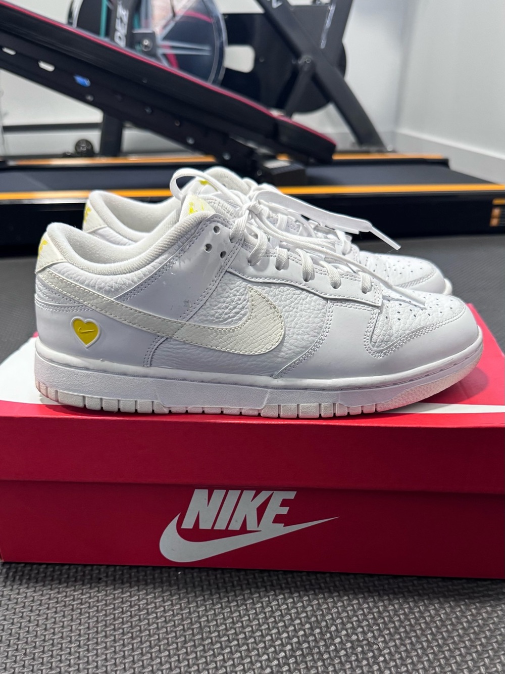 Nike Dunk Low Valentine’s Day Yellow Heart White Sail FD0803-100